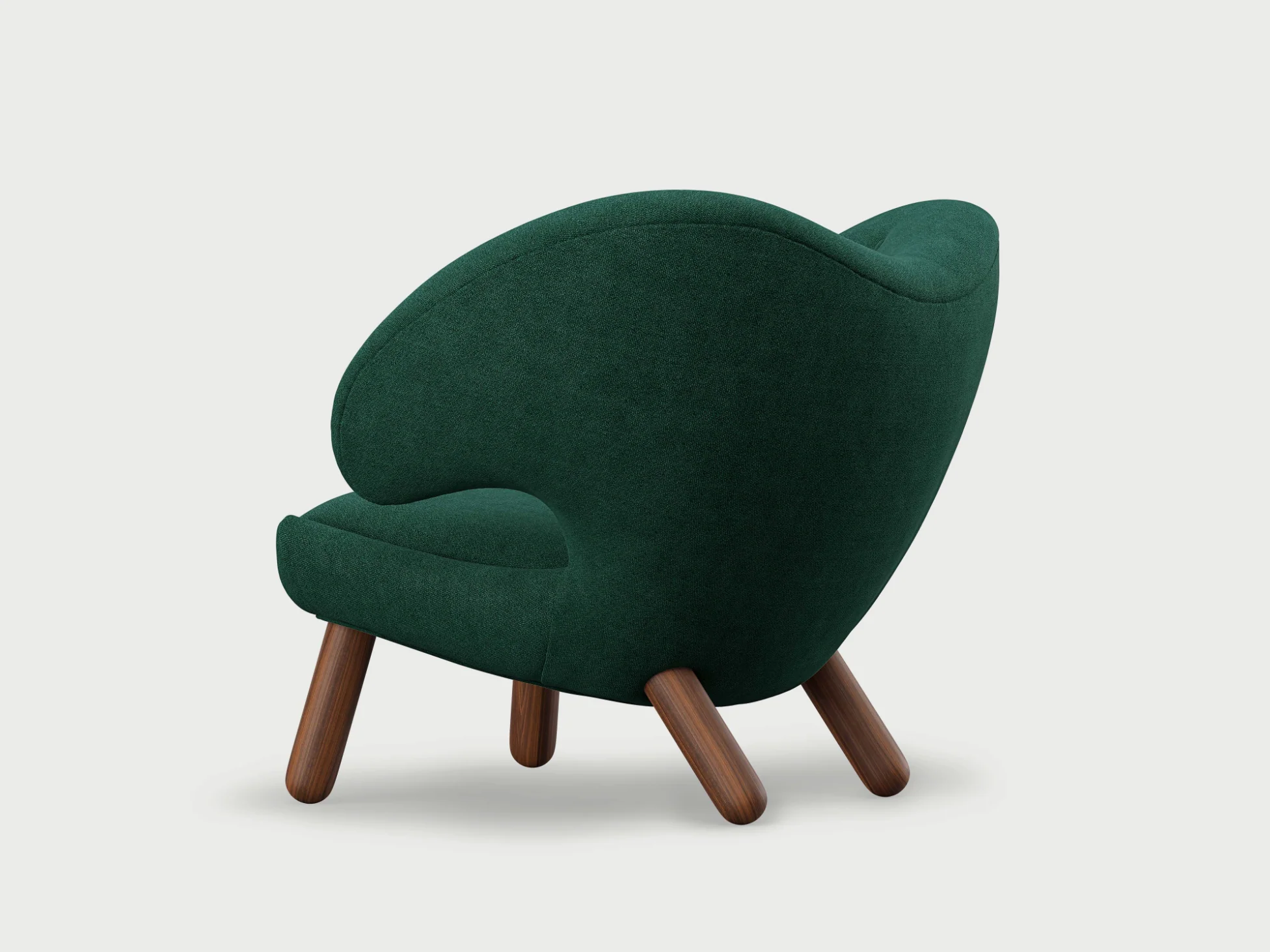 FINN JUHL THE PELICAN CHAIR / BUTTONS W33.5" x D30" x H27" x SH14.5" - Image 4