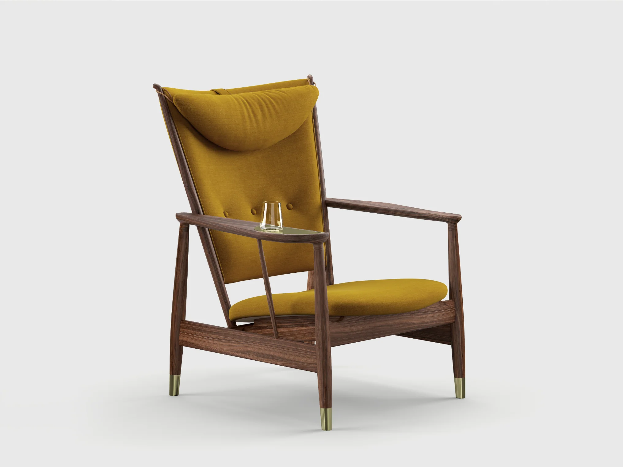FINN JUHL THE WHISKY CHAIR W31" x D35" x H37" x SH14"