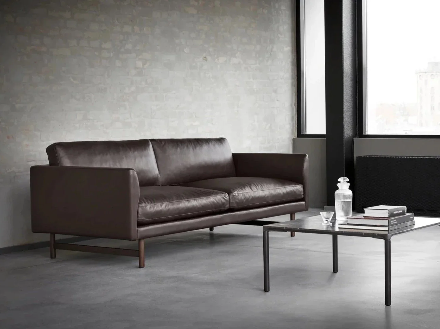 FREDERICIA HUGO PASSOS CALMO 80 2-SEATER SOFA L67" x D35.5" x H30 x SH16" - Image 3