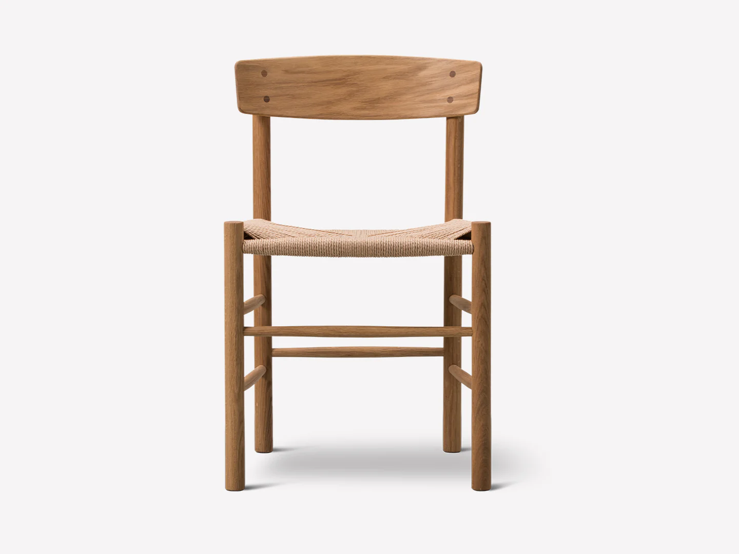 FREDERICIA BORGE MOGENSEN J39 DINING CHAIR  W19" x D17" x H31" x SH18" - Image 3