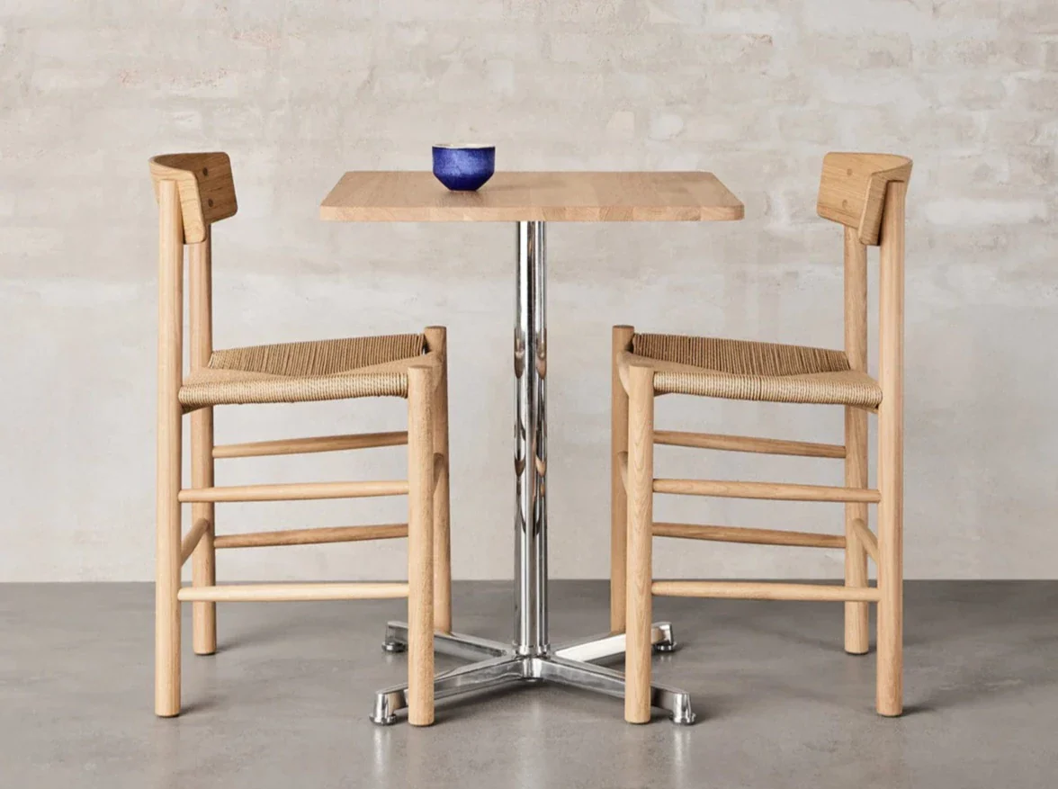 FREDERICIA BORGE MOGENSEN J39 DINING CHAIR  W19" x D17" x H31" x SH18" - Image 9