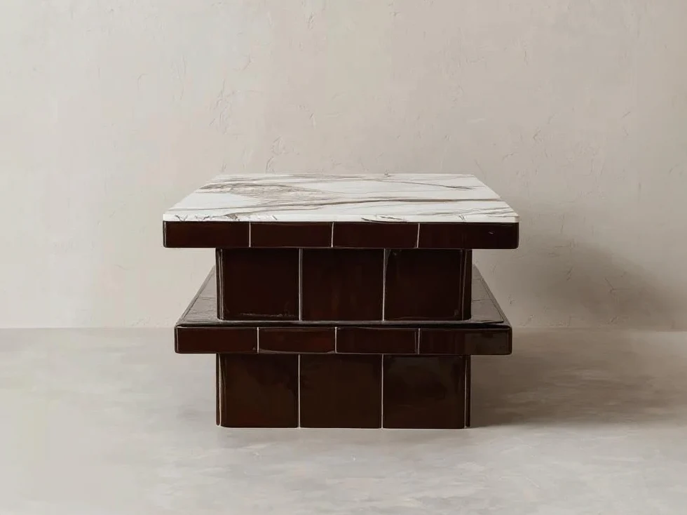 GALERIE NAINOA ARDEN COFFEE TABLE 01 W53.25" x D23.75" x H15" - Image 3