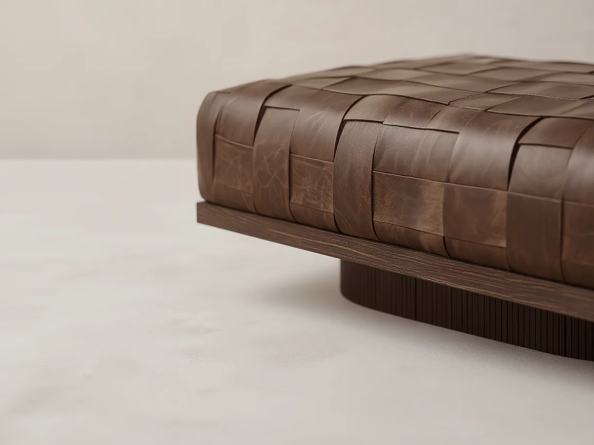 GALERIE NAINOA ARDEN POUF 01 W50.25" x D21.75" x H15.75" - Image 2