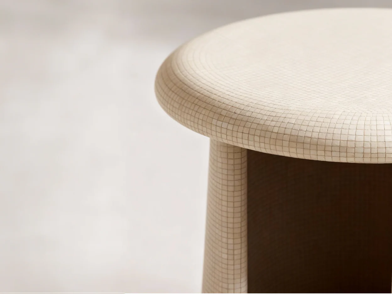 GALERIE NAINOA ARDEN SIDE TABLE 02 Ø18" x H19.5" - Image 3