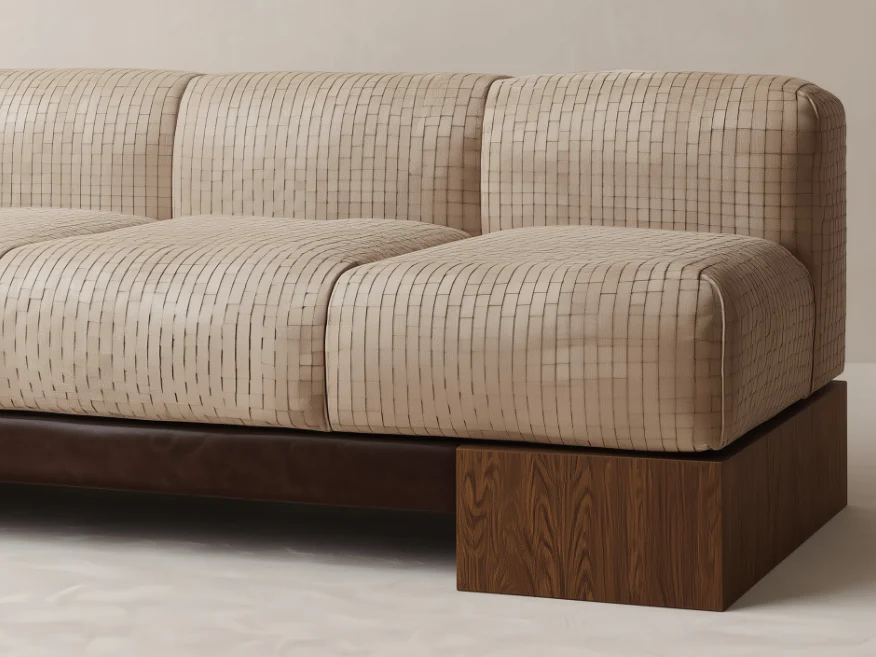 GALERIE NAINOA ARDEN SOFA 01 W92.25" x D36.75" x H28.5" x SH17.5" - Image 2