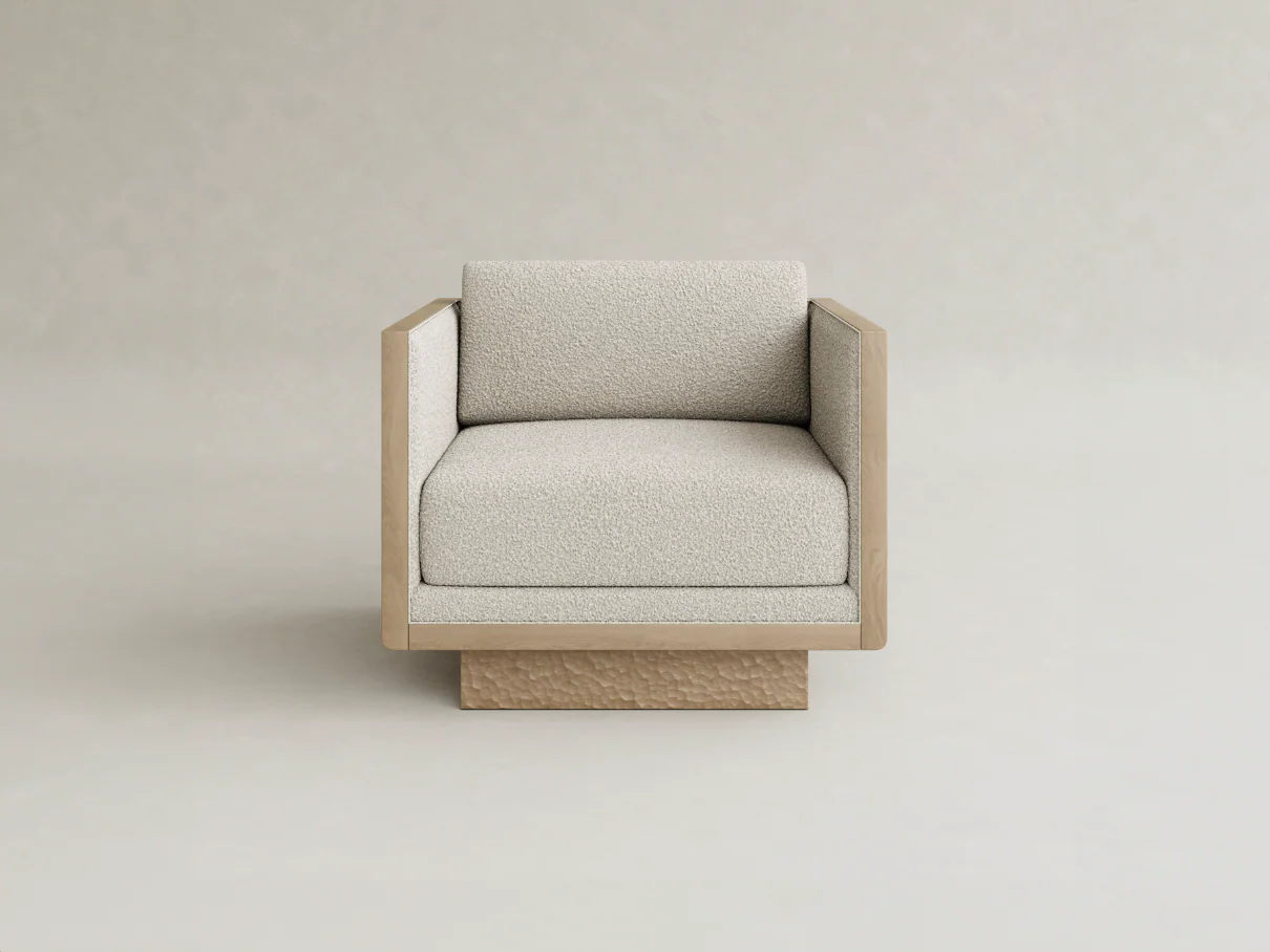 GALERIE NAINOA AURA ARMCHAIR 02 W29.75" x D28.5" x H26.25 x SH15.75"