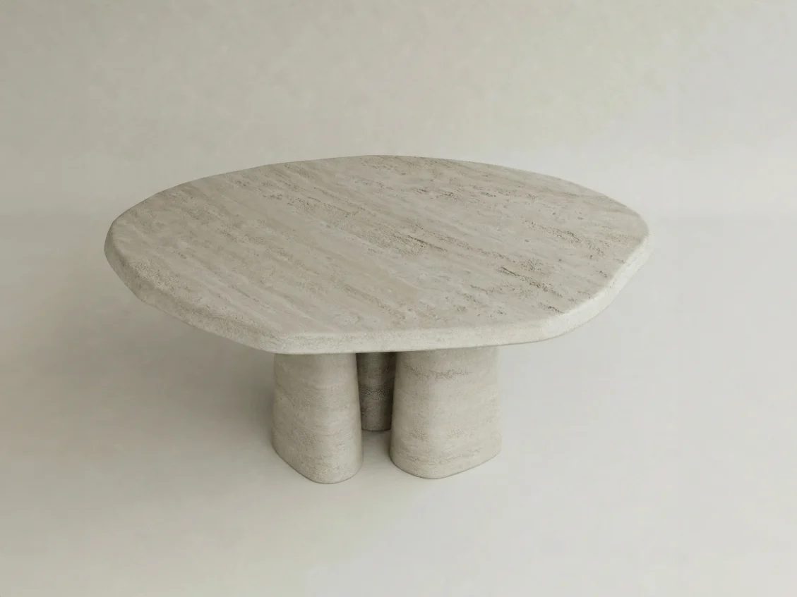 GALERIE NAINOA AURA DINING TABLE 03 W73.5" x D73.5" x H29.75" - Image 4
