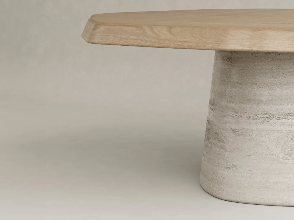GALERIE NAINOA AURA DINING TABLE 04 W70.5" x D69.75" x H29.75" - Image 2