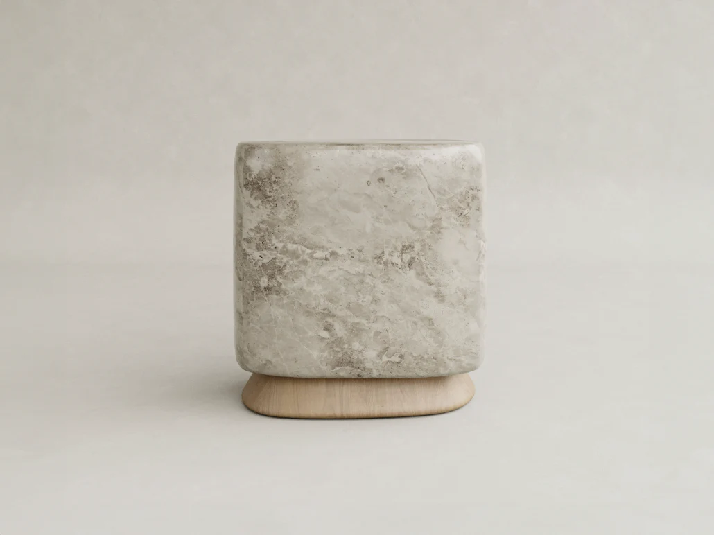 GALERIE NAINOA AURA SIDE TABLE 01 W19.5" x D36.75" x H11.25"