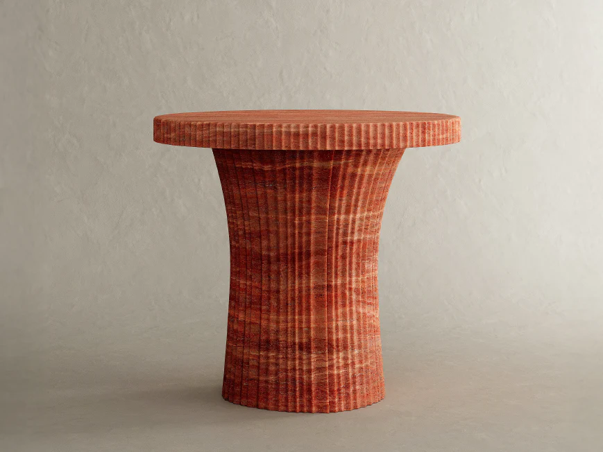 GALERIE NAINOA CARMINE SIDE TABLE I Ø22" x H20"