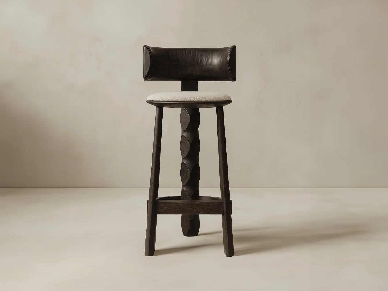 GALERIE NAINOA IKE BARSTOOL 02 W19" x D18" x H40.25" x SH30"
