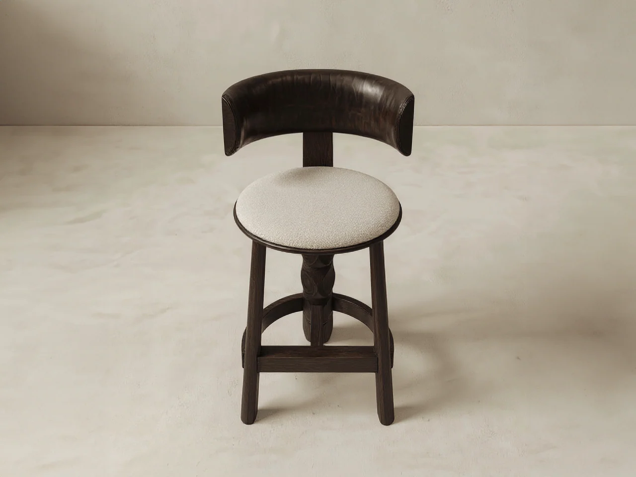 GALERIE NAINOA IKE BARSTOOL 02 W19" x D18" x H40.25" x SH30" - Image 3