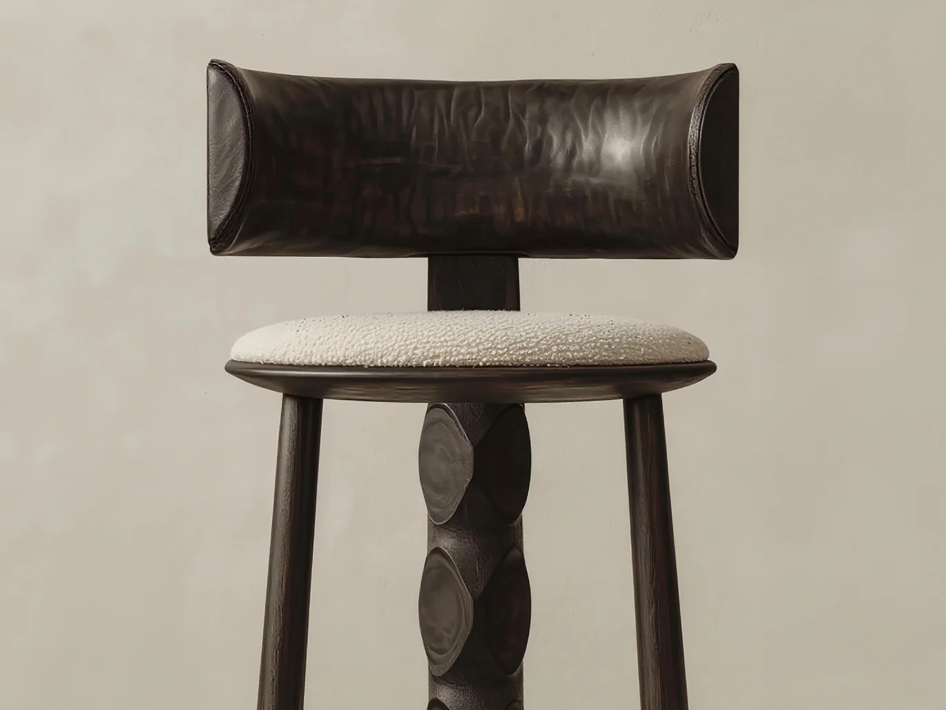 GALERIE NAINOA IKE BARSTOOL 02 W19" x D18" x H40.25" x SH30" - Image 4