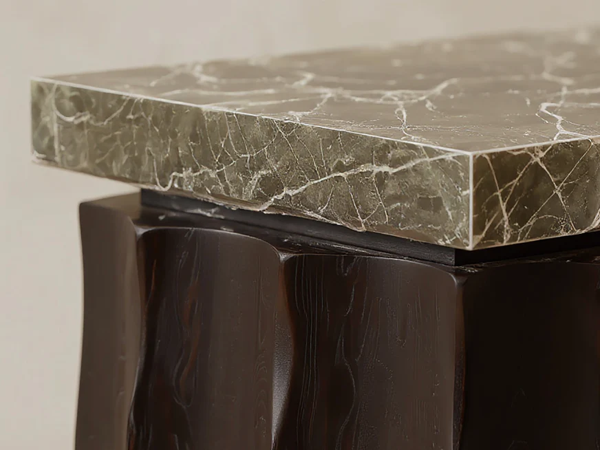 GALERIE NAINOA IKE BEDSIDE TABLE 01 W18" x D18" x H22" - Image 2