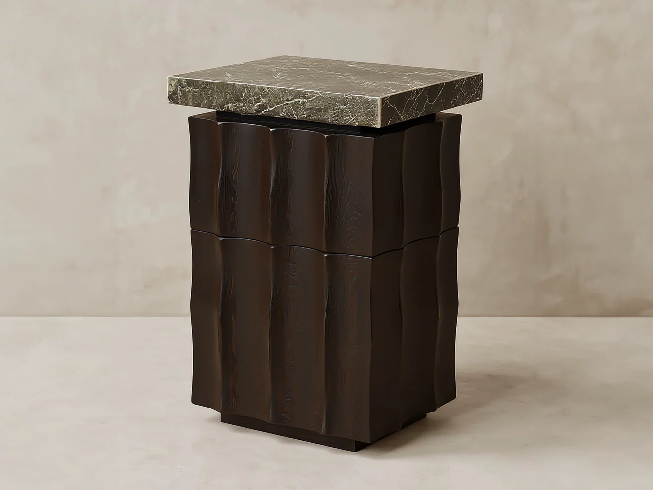 GALERIE NAINOA IKE BEDSIDE TABLE 01 W18" x D18" x H22" - Image 3