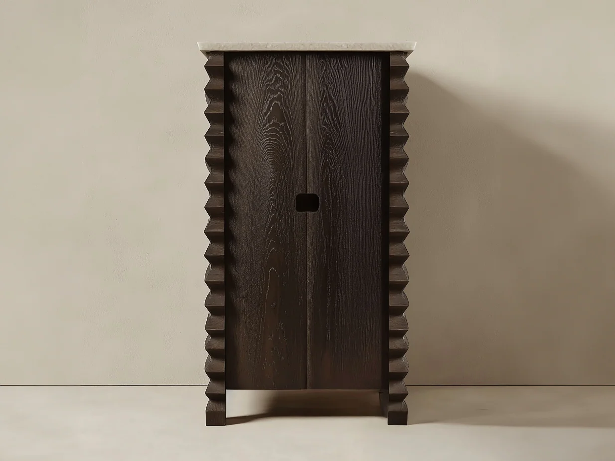 GALERIE NAINOA IKE BEDSIDE TABLE 02 W24" x D18" x H39.5"