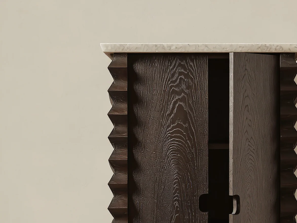 GALERIE NAINOA IKE BEDSIDE TABLE 02 W24" x D18" x H39.5" - Image 2