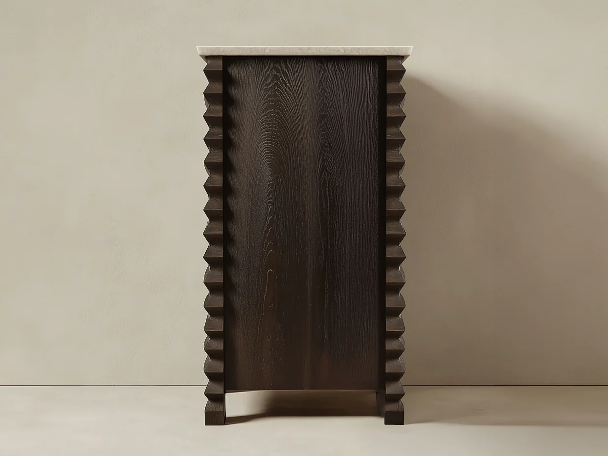 GALERIE NAINOA IKE BEDSIDE TABLE 02 W24" x D18" x H39.5" - Image 3
