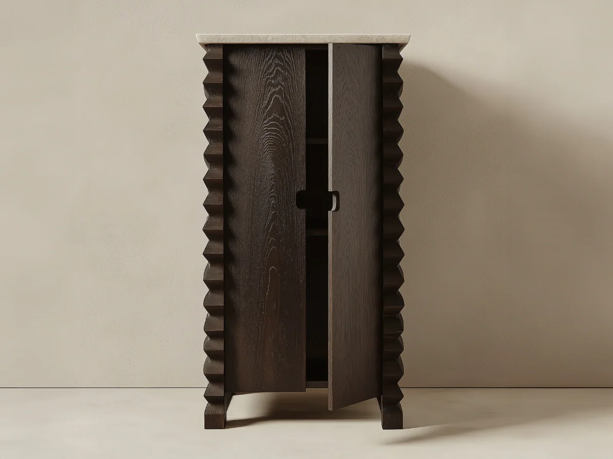 GALERIE NAINOA IKE BEDSIDE TABLE 02 W24" x D18" x H39.5" - Image 4