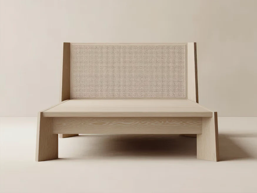 GALERIE NAINOA KEANU BED 01 W77.25" x D86.25" x H42"