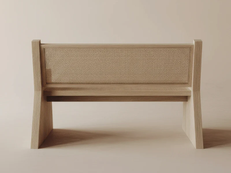 GALERIE NAINOA KEANU BENCH 03 W49.5" x D39" x H37.5" x SH17.75" - Image 2