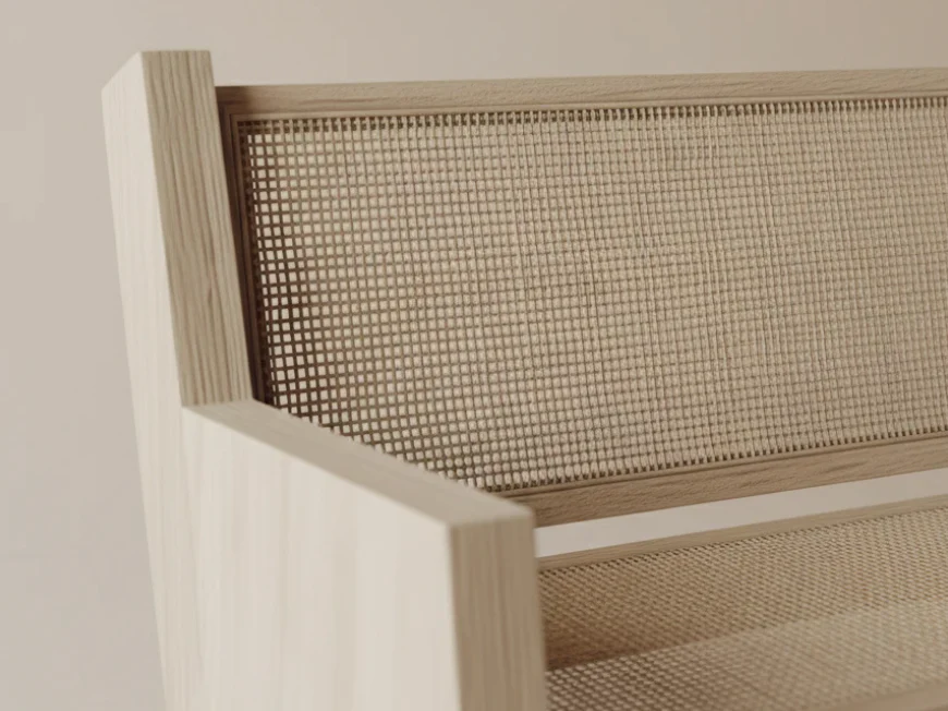 GALERIE NAINOA KEANU BENCH 03 W49.5" x D39" x H37.5" x SH17.75" - Image 3