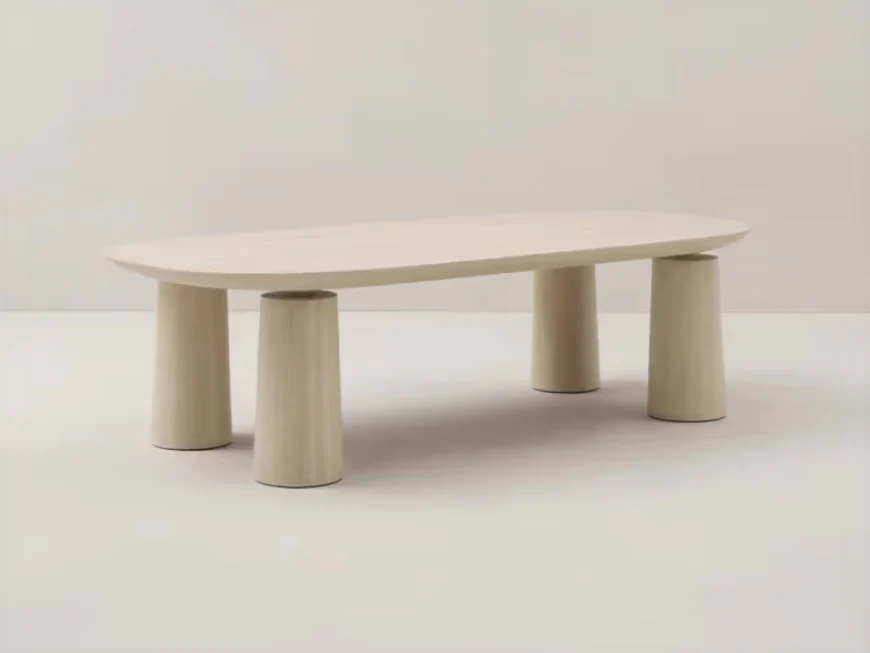 GALERIE NAINOA KEANU DINING TABLE 02 W90.75" x D42" x H30" - Image 4
