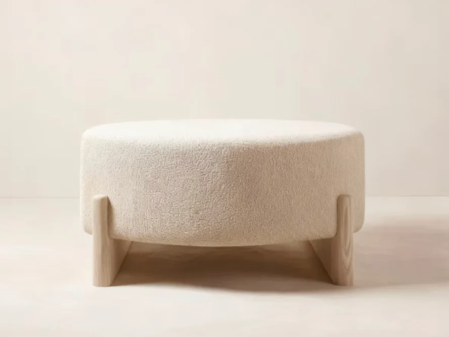 GALERIE NAINOA KEANU POUF 01 Ø28.5" x H17.25"
