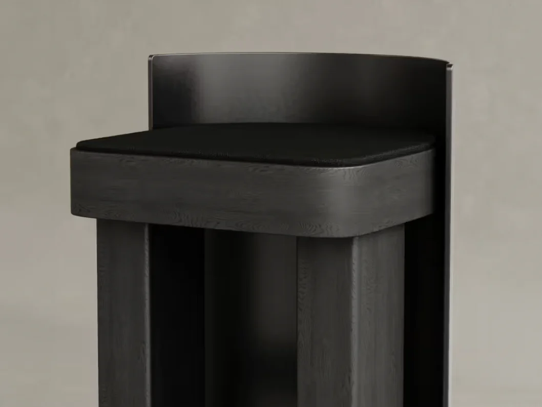 GALERIE NAINOA LIRA BARSTOOL 01 W21.75" x D20" x H34.75" x SH29.5" - Image 3