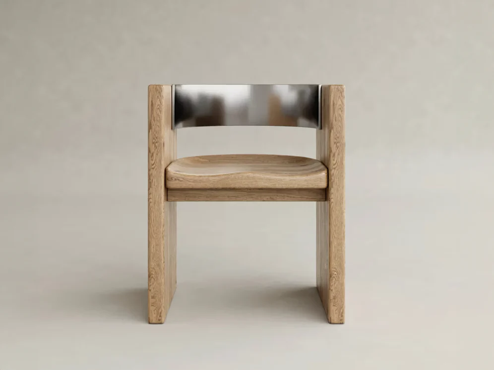 GALERIE NAINOA LIRA CHAIR 01 W23.75" x D18.25" x H28.75" x SH17.75"