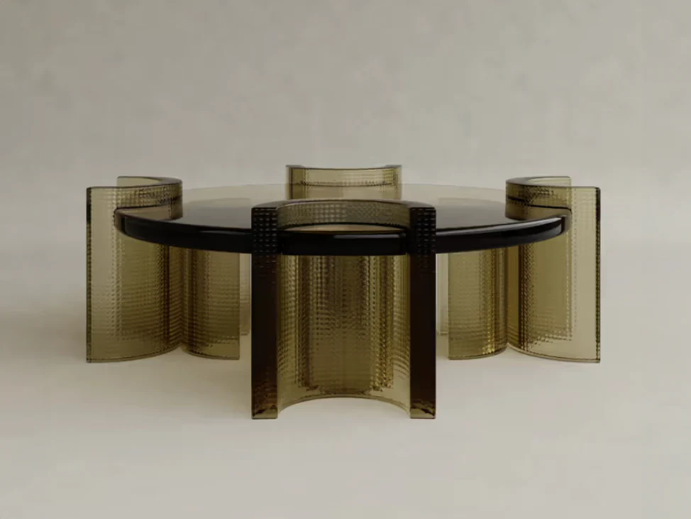 GALERIE NAINOA LIRA COFFEE TABLE 02 W43.25" x D42.25" x H15.75" - Image 4