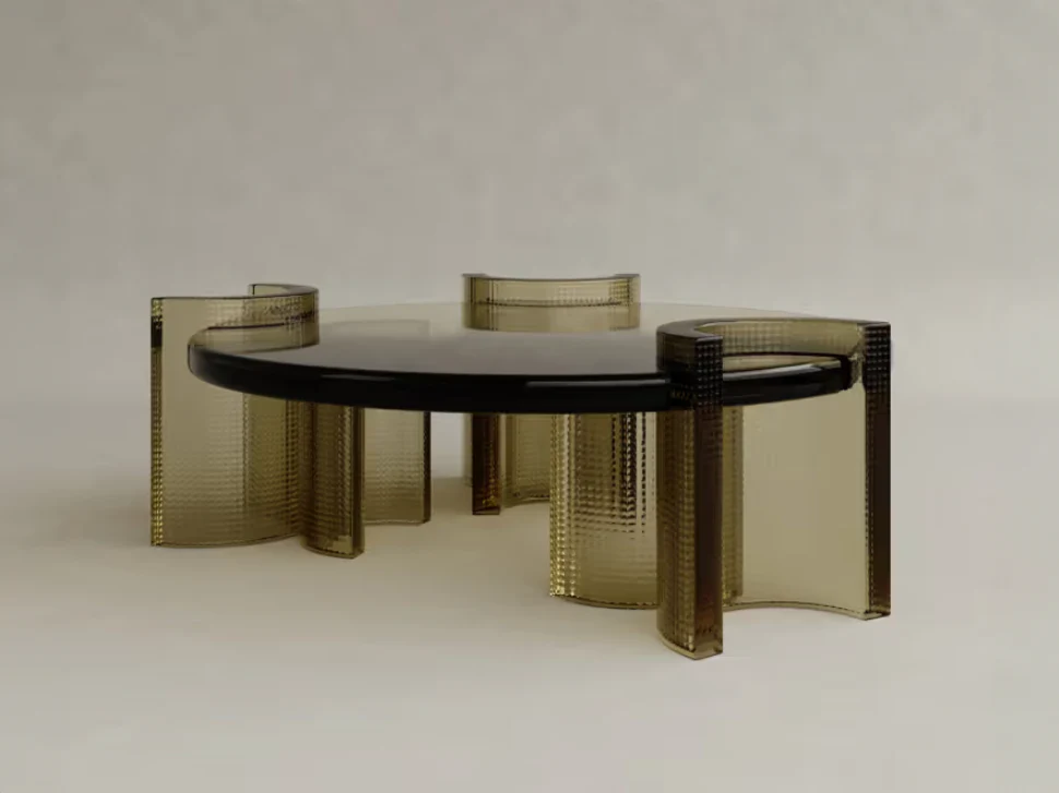 GALERIE NAINOA LIRA COFFEE TABLE 03 W43.25" x D42.25" x H15.75" - Image 2