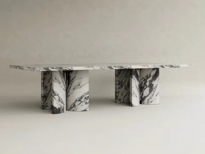 GALERIE NAINOA LIRA DINING TABLE 01 W118" x D53.25" x H29.5" - Image 2