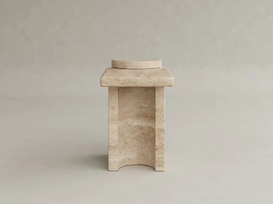 GALERIE NAINOA LIRA SIDE TABLE 01 W13.75" x D19.75" x H21.75" - Image 2
