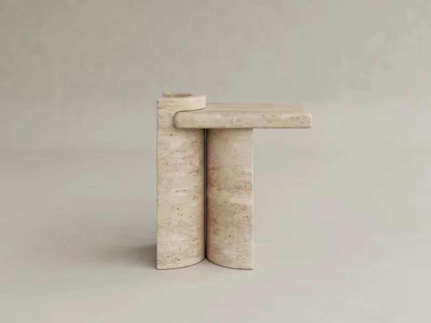 GALERIE NAINOA LIRA SIDE TABLE 01 W13.75" x D19.75" x H21.75" - Image 3