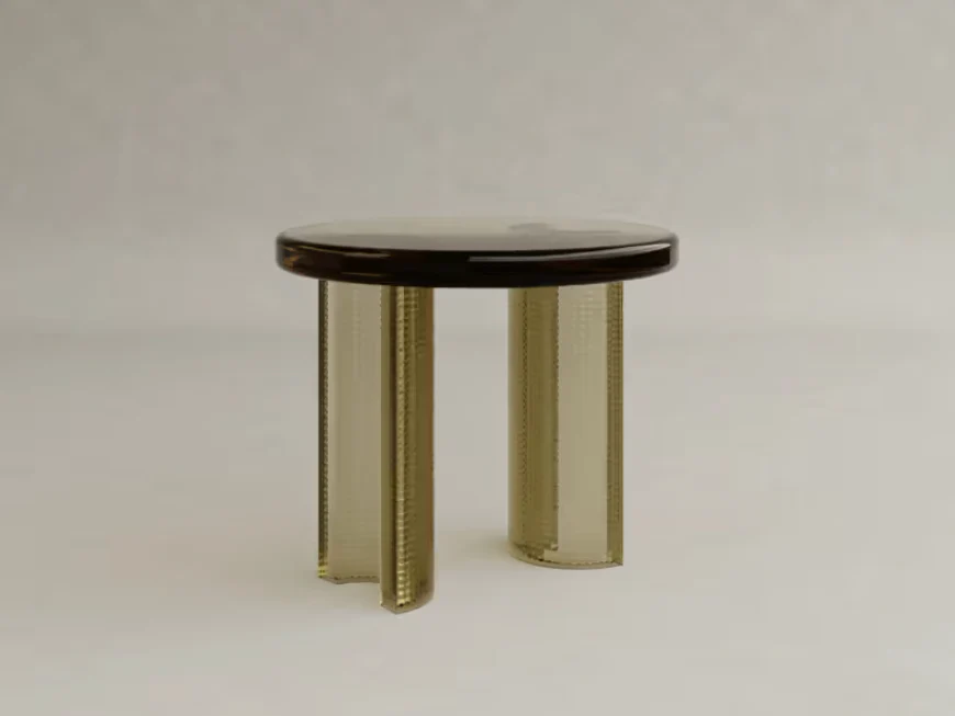 GALERIE NAINOA LIRA SIDE TABLE 03 Ø23.75" x H20" - Image 2