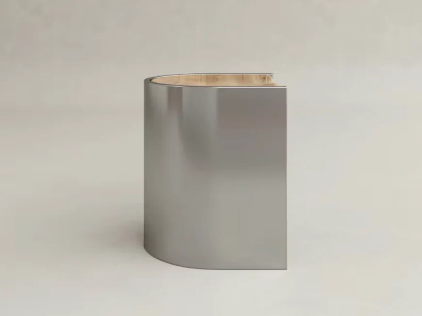 GALERIE NAINOA LIRA STOOL 01 W16.25" x D14.5" x H17.75" - Image 3