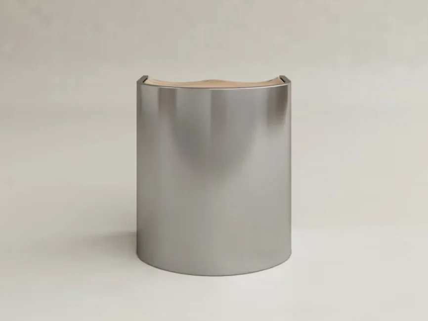 GALERIE NAINOA LIRA STOOL 01 W16.25" x D14.5" x H17.75" - Image 4