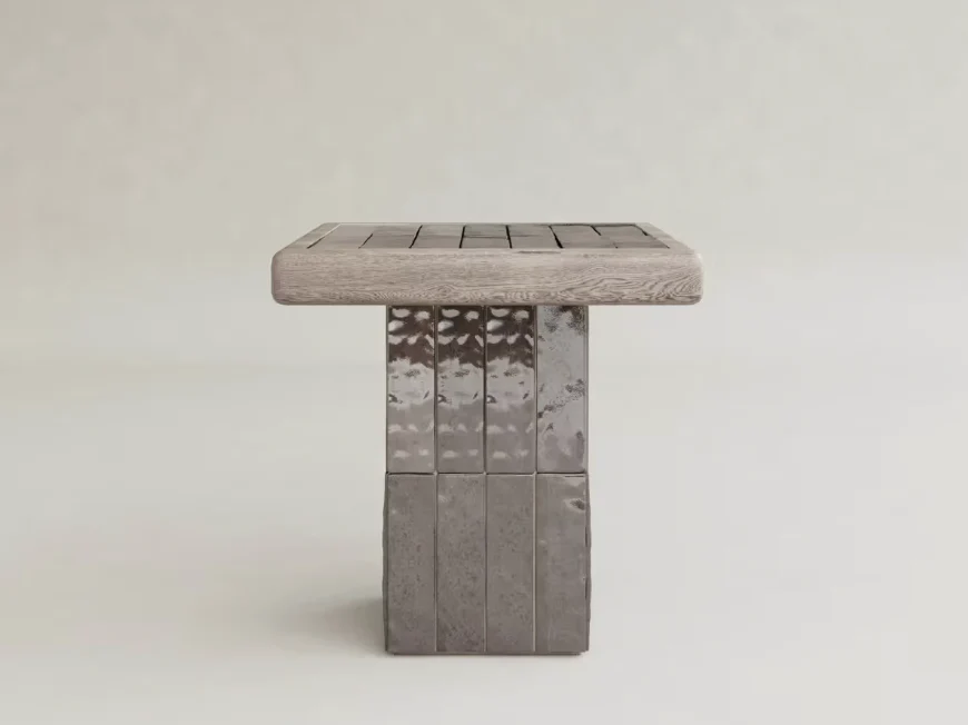 GALERIE NAINOA LUME SIDE TABLE 01 W22" x D22" x H22.5"