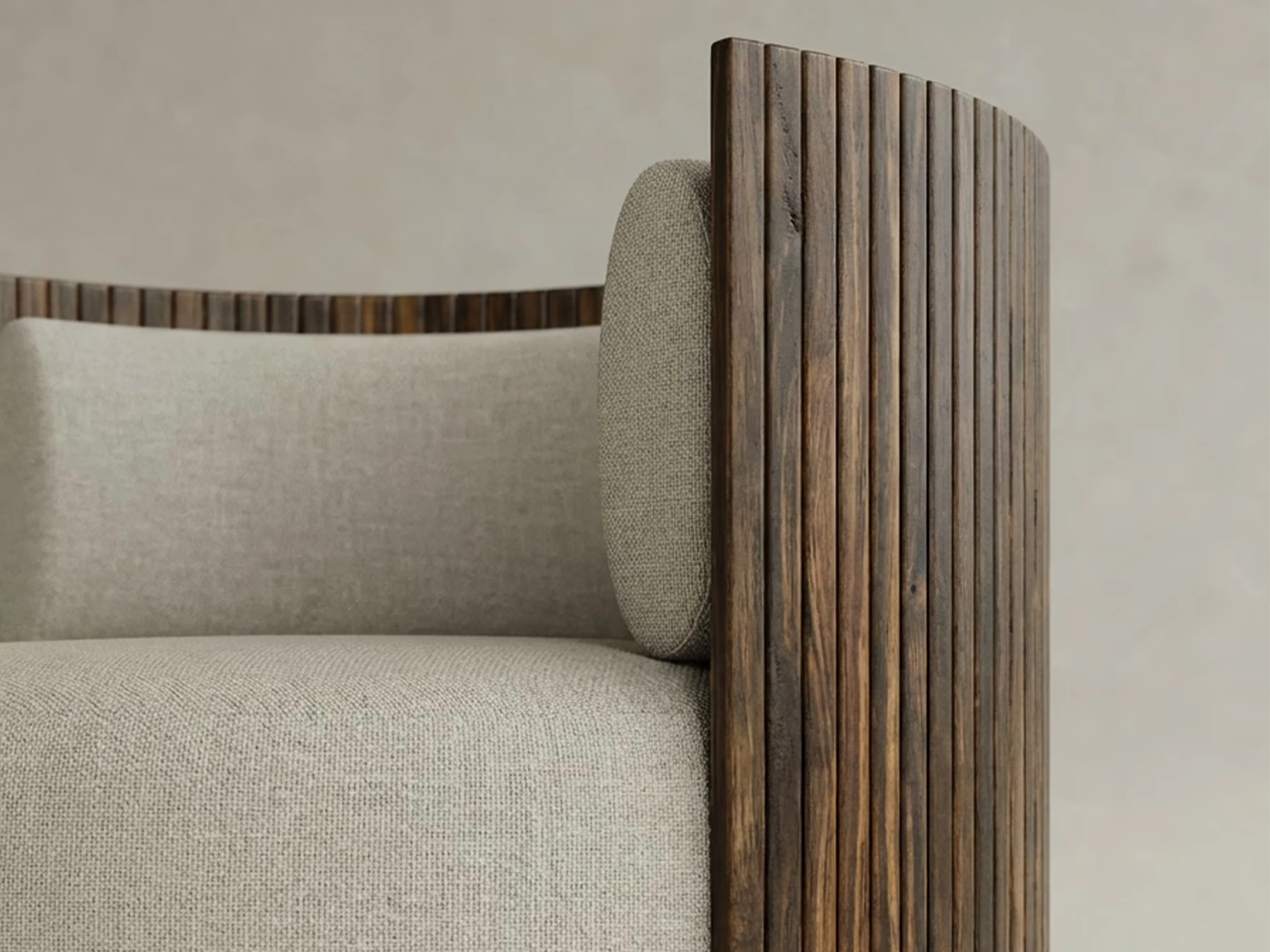 GALERIE NAINOA TORU ARMCHAIR 02 W25.5" x D25.25" x H27.25" x SH18.75" - Image 3
