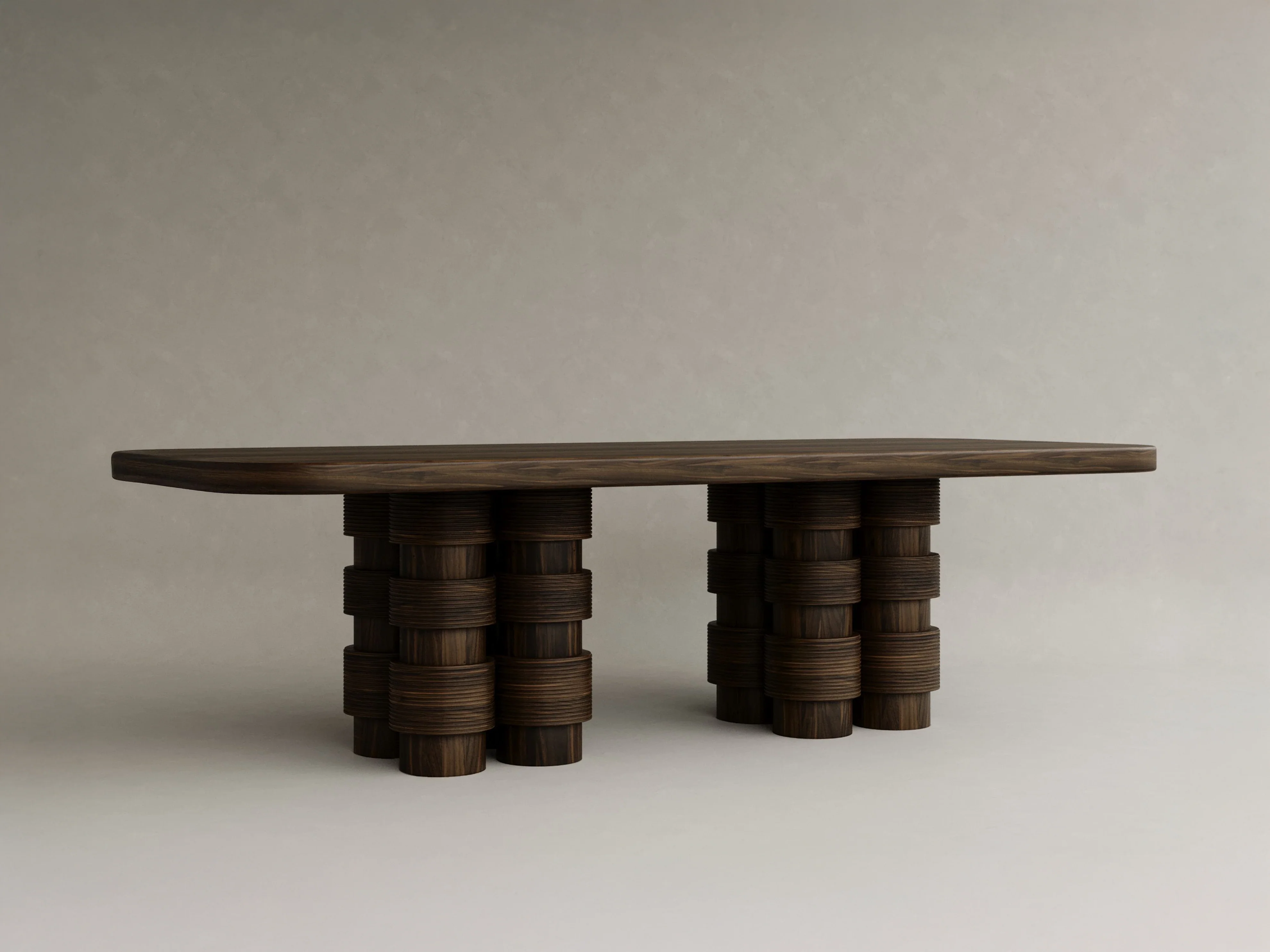 GALERIE NAINOA TORU DINING TABLE 04 W110.25" x D47.25" x H30"