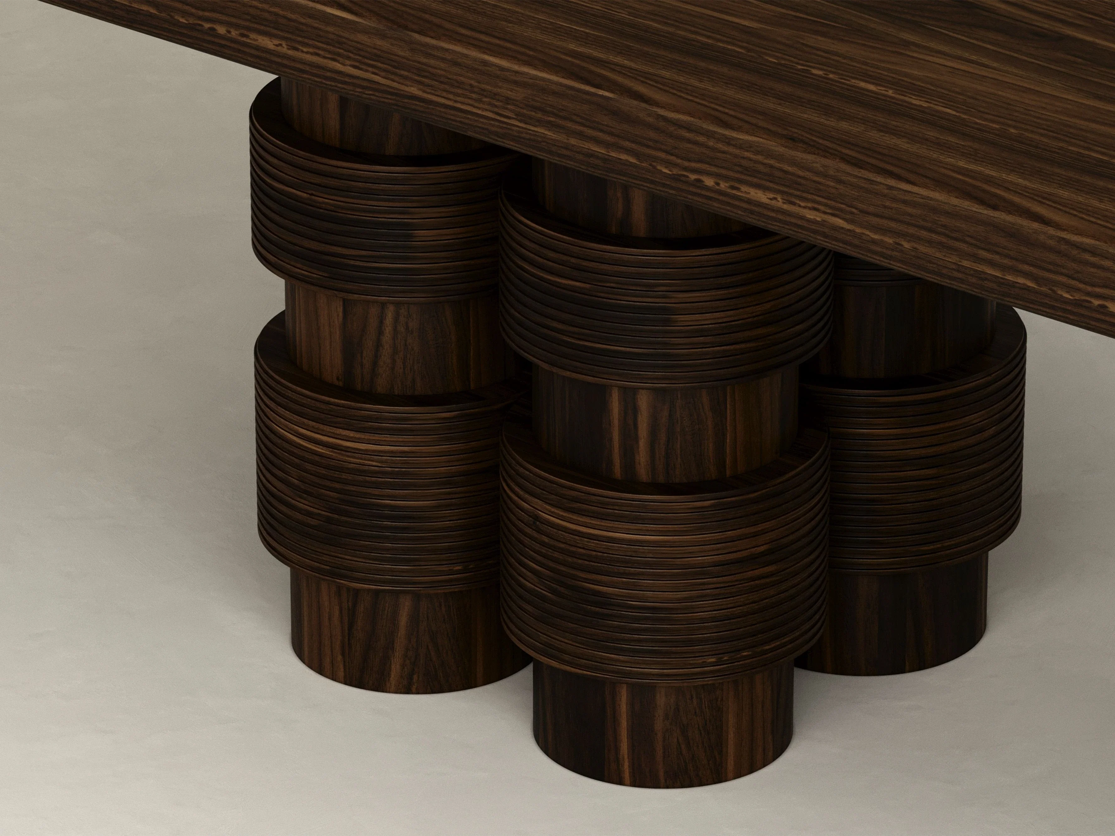 GALERIE NAINOA TORU DINING TABLE 04 W110.25" x D47.25" x H30" - Image 3