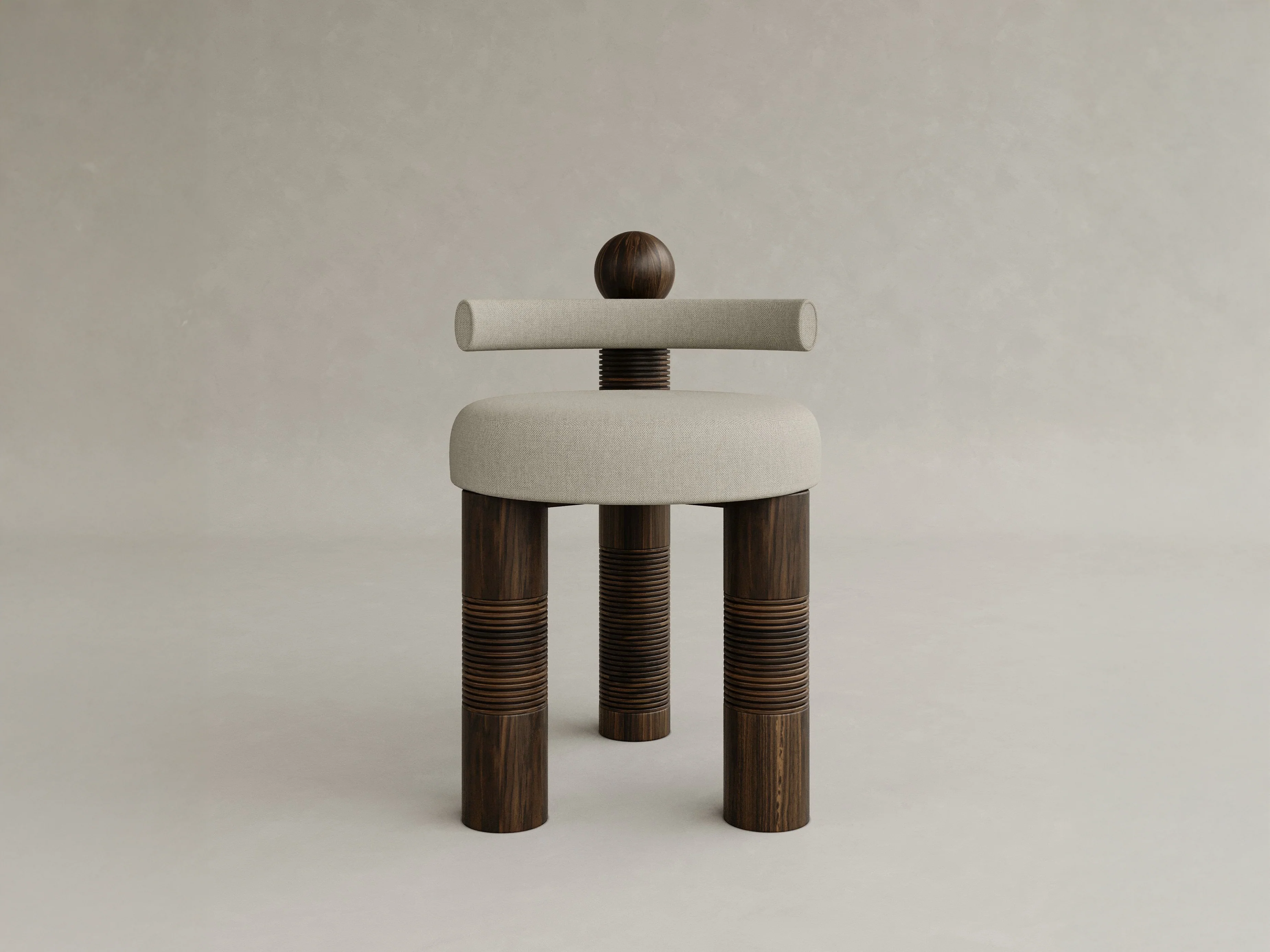 GALERIE NAINOA TORU STOOL 03 W17.75" x D21.25" x H28.5" x SH19.75"