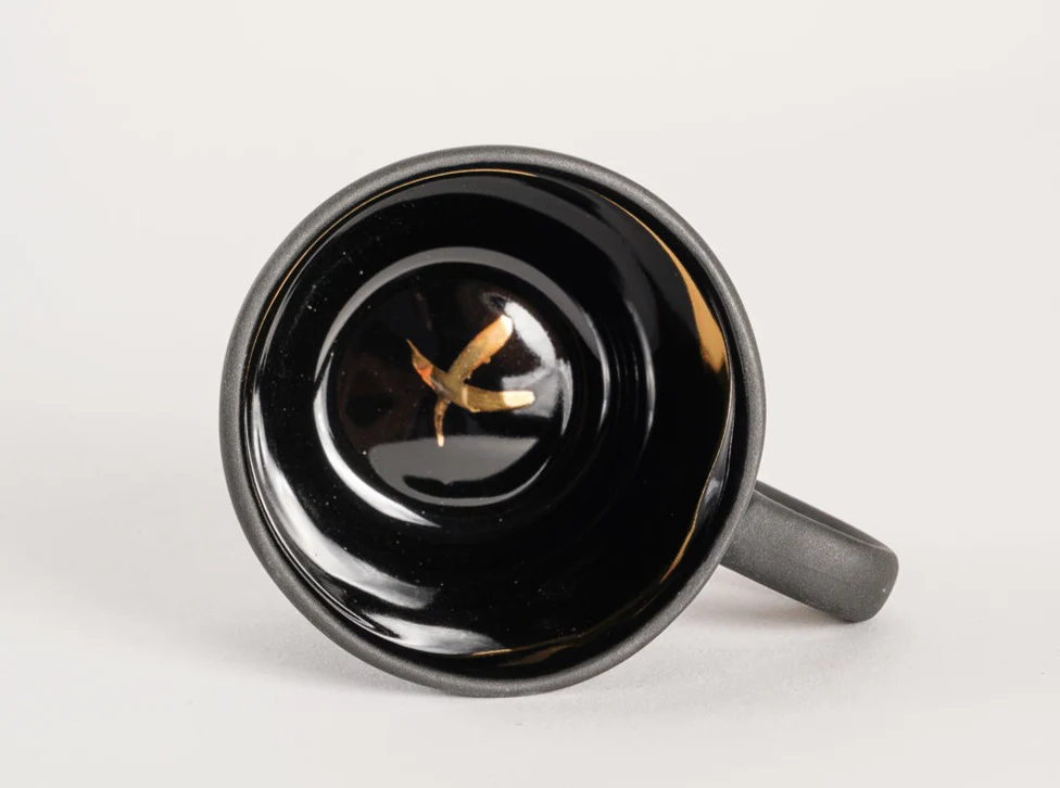1882 Ltd GARDE BLACK ESPRESSO CUP H2.25 x Ø3.25" - Image 3