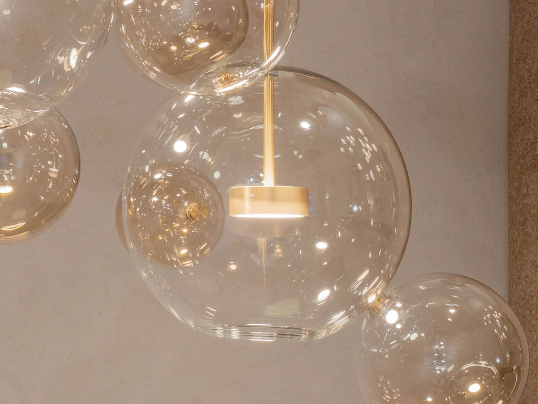 GIOPATO & COOMBES BOLLE 14 LINEAR CHANDELIER W43" x D18" x H38" - Image 5