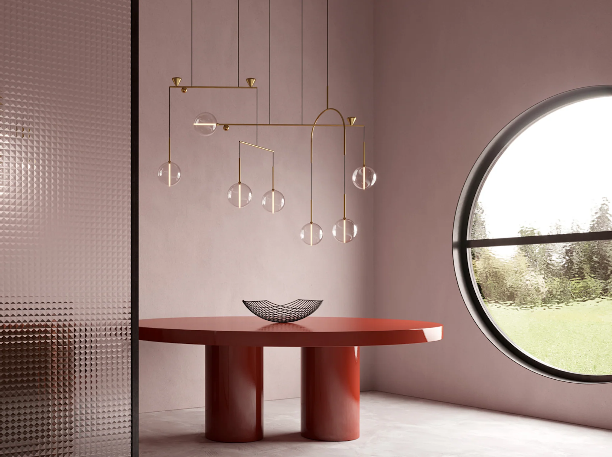 GIOPATO & COOMBES DEWDROPS LINEAR 7 CHANDELIER W59" x H45.5" x D23" - Image 4