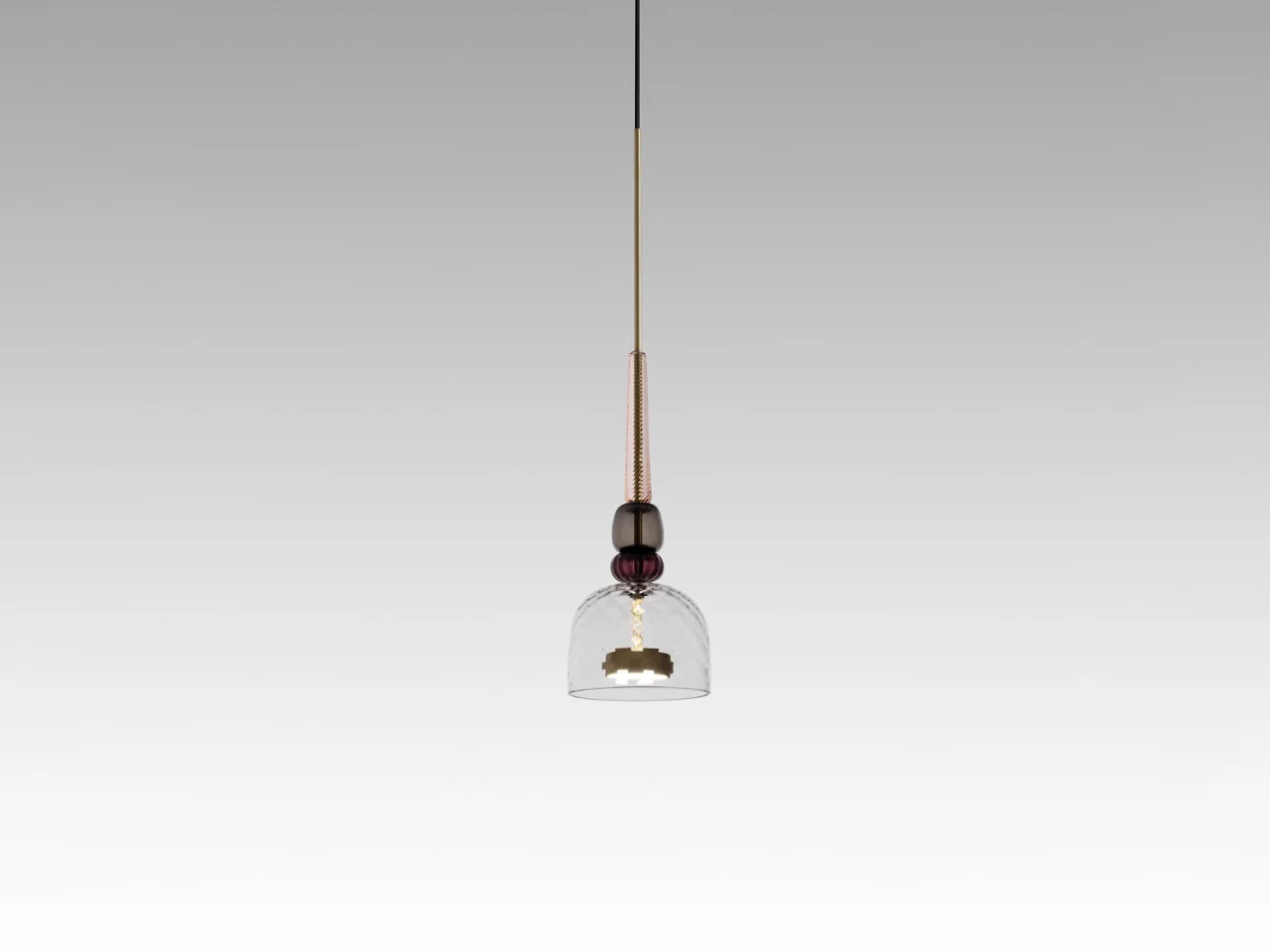 GIOPATO & COOMBES FLAUTI PENDANT / 07 CRYSTAL Ø6.5" x H23”