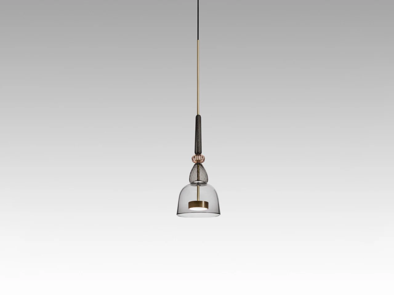 GIOPATO & COOMBES FLAUTI PENDANT / 08 GREY Ø6.5" x H23”