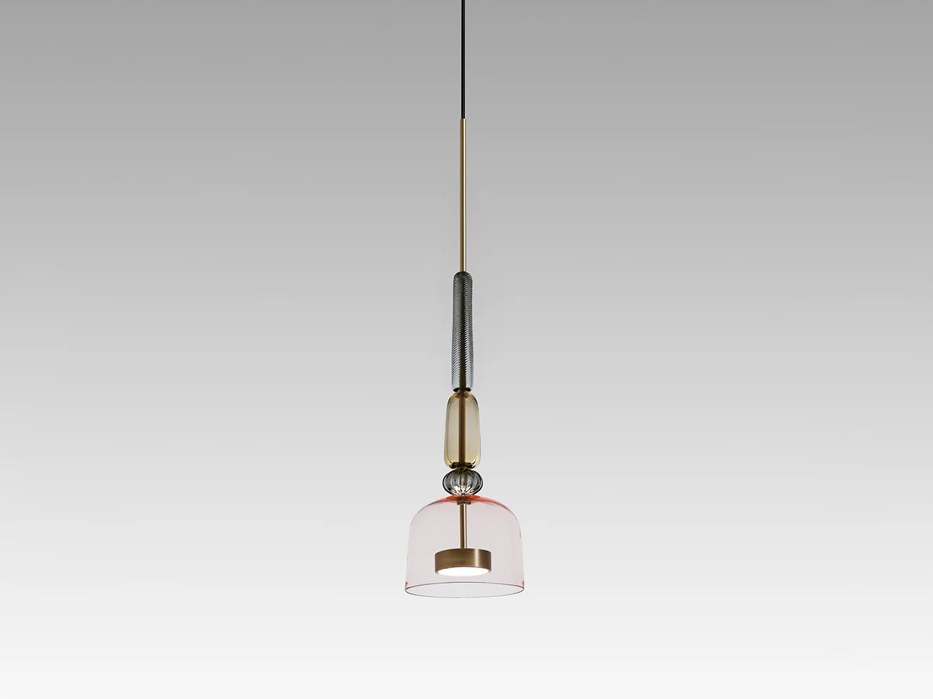 GIOPATO & COOMBES FLAUTI PENDANT / 45 ROSE Ø6.5" x H23”