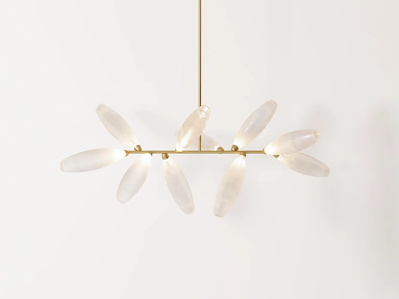 GIOPATO & COOMBES GEM BRANCH CHANDELIER 10 W59" x D29" x H29"